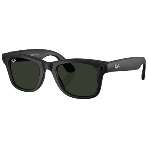 Умные очки Ray-Ban Meta* Wayfarer Gen 1 Matte Black, Фотохромные линзы Clear Transitions Graph.Green (RW4012), размер M